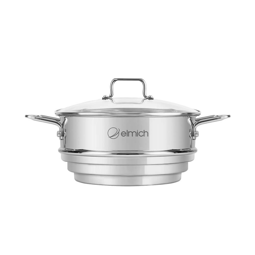Xửng hấp đa năng inox 304 Elmich EL-2420OL size 16,18,20cm