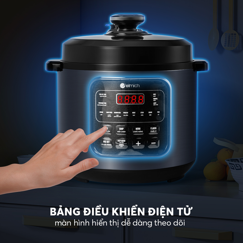 Nồi áp suất điện tử Elmich PCE-8571 5 Pce 8571 Profile 05