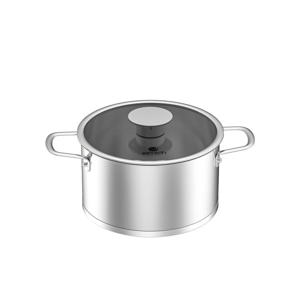 Bộ nồi inox 304 đáy Impact Elmich EL-2456IN size 16,20,22cm