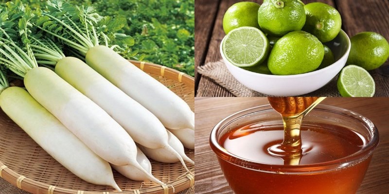 Công thức nước ép củ cải trắng với chanh và mật ong rất đơn giản