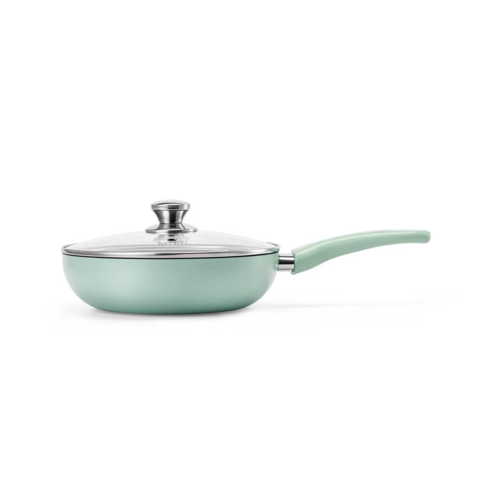 Chảo sâu lòng chống dính Ceramic có vung kính Elmich EL5913GY26 size 26cm