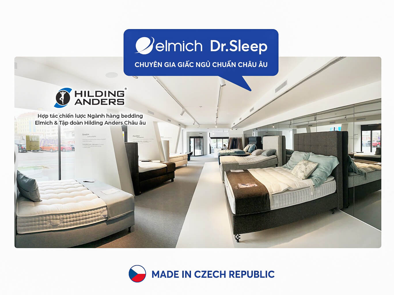 Elmich Đưa Giá Trị Châu Âu và Hiểu Biết Sâu Sắc về Giấc Ngủ đến Gia Đình Việt Nam với thương hiệu ELMICH DR.SLEEP