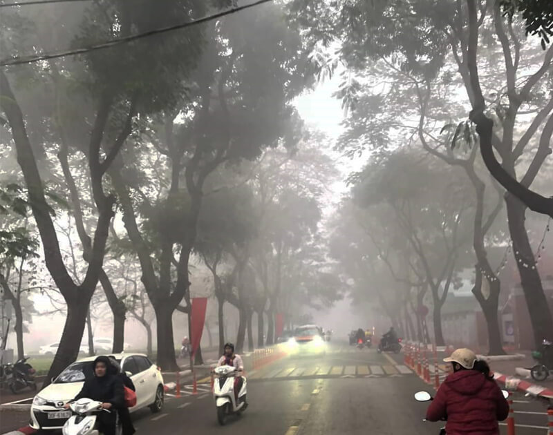 Ảnh chụp Hà Nội đầu mùa nồm