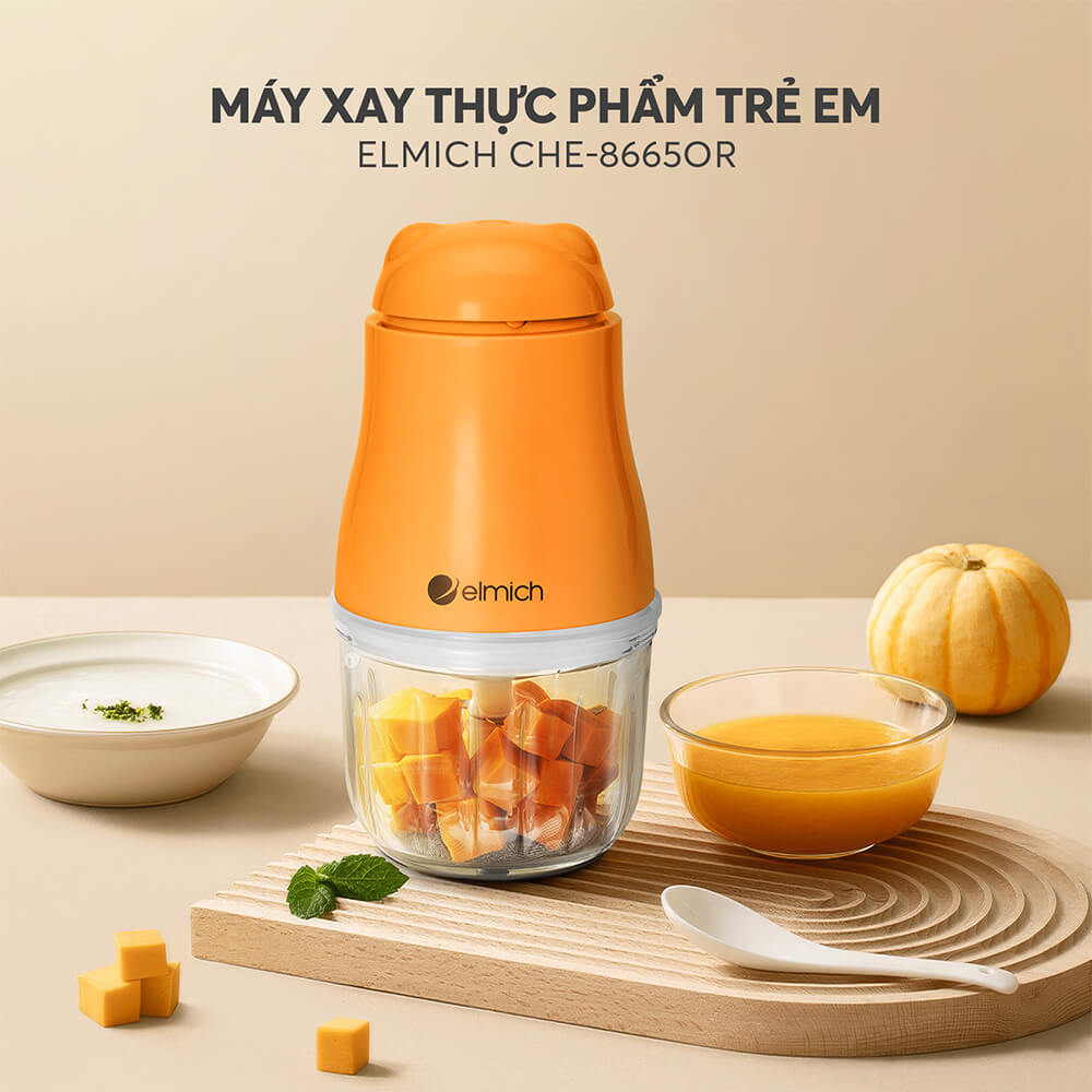 Máy xay thực phẩm cho bé Elmich CHE-8665OR 2 Che 8665or Profile 02