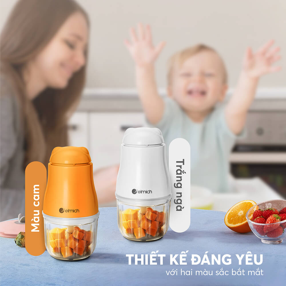 Máy xay thực phẩm cho bé Elmich CHE-8665OR 3 Che 8665or Profile 03