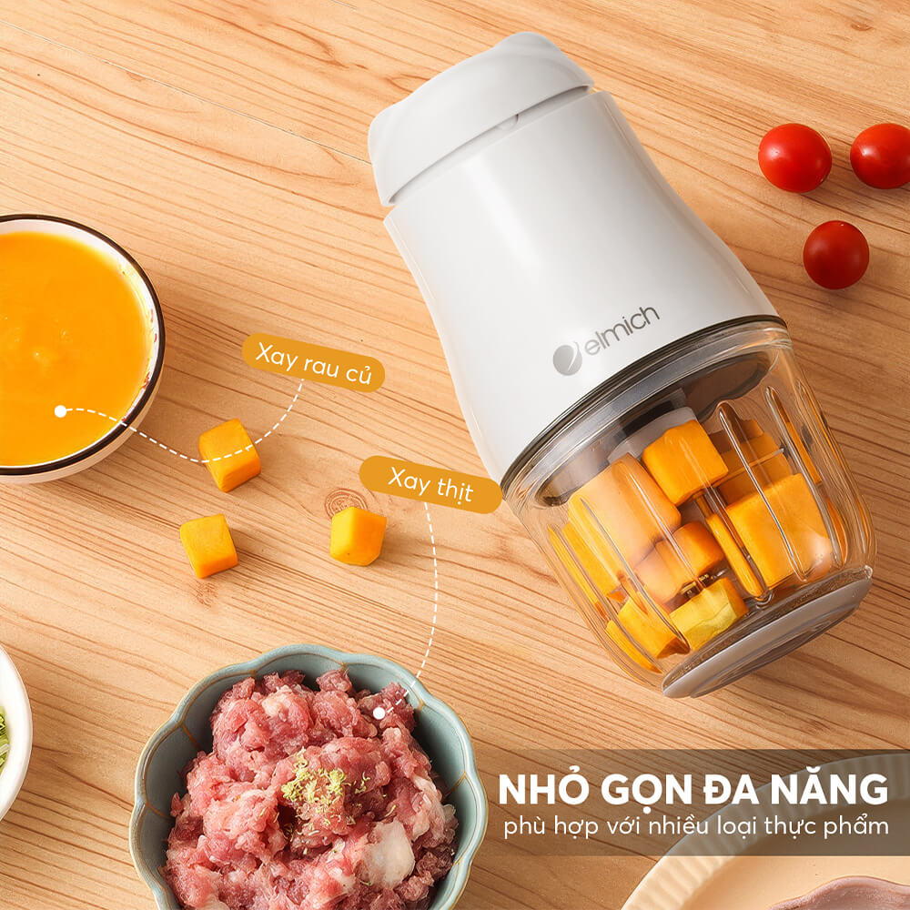 Máy xay thực phẩm cho bé Elmich CHE-8665OR 4 Che 8665or Profile 04