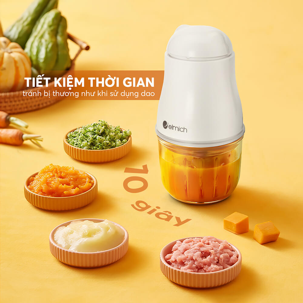 Máy xay thực phẩm cho bé Elmich CHE-8665OR 7 Che 8665or Profile 07