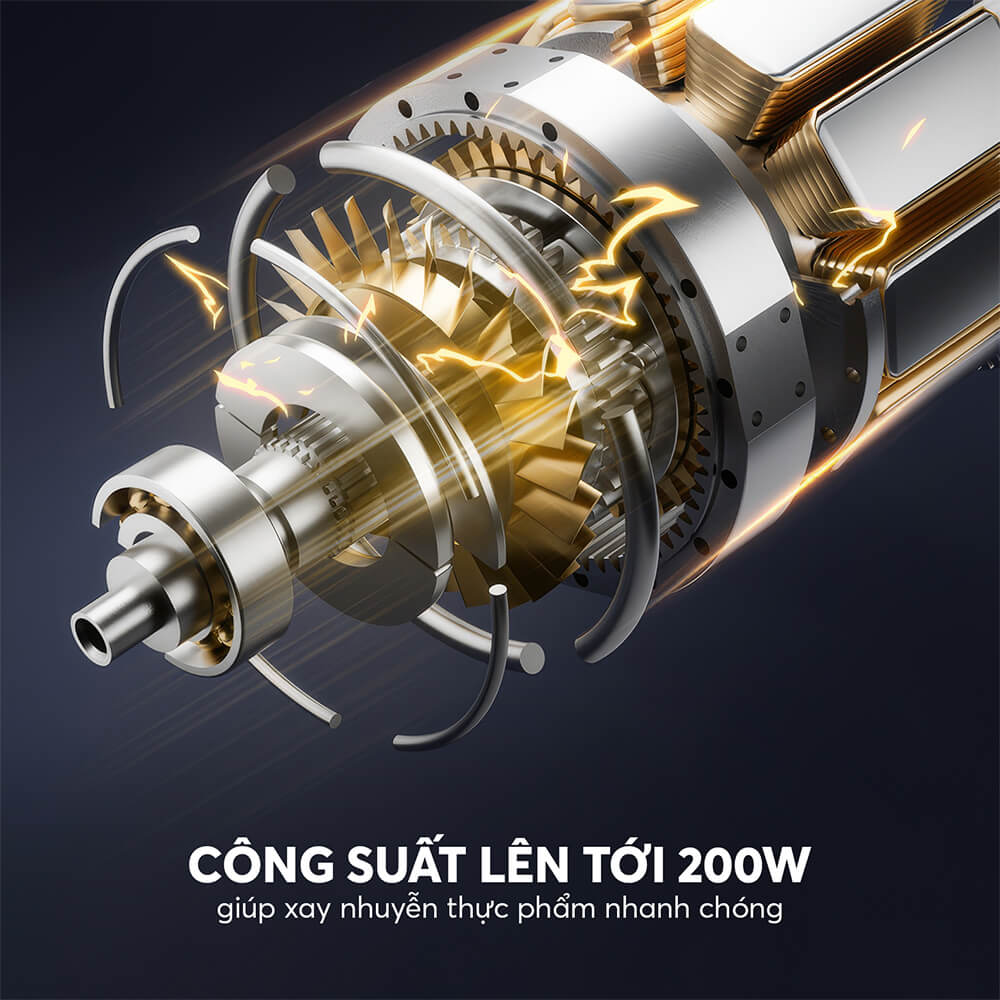 Máy xay thực phẩm cho bé Elmich CHE-8665OR 8 Che 8665or Profile 08