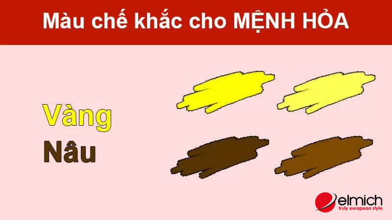 Hình 6: Người mệnh Hỏa không nên quá chuộng các màu nâu hay nâu vàng Hình 6: Người mệnh Hỏa không nên quá chuộng các màu nâu hay nâu vàng