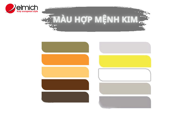 Hình 3: Màu sắc phù hợp với người tuổi Canh Thìn cung mệnh Kim Hình 3: Màu sắc phù hợp với người tuổi Canh Thìn cung mệnh Kim
