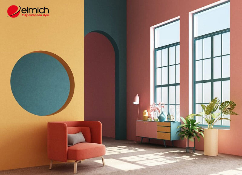 Hình 8: Những ngôi nhà có tone màu nóng rất thích hợp với người mệnh Hỏa Hình 8: Những ngôi nhà có tone màu nóng rất thích hợp với người mệnh Hỏa