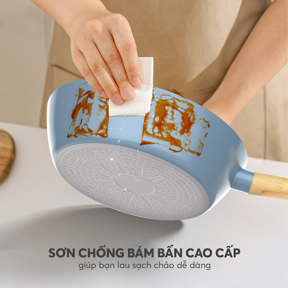 Chảo chống dính vân gỗ Elmich Nature EL-5947MG 12 El 5947mg Profile 11