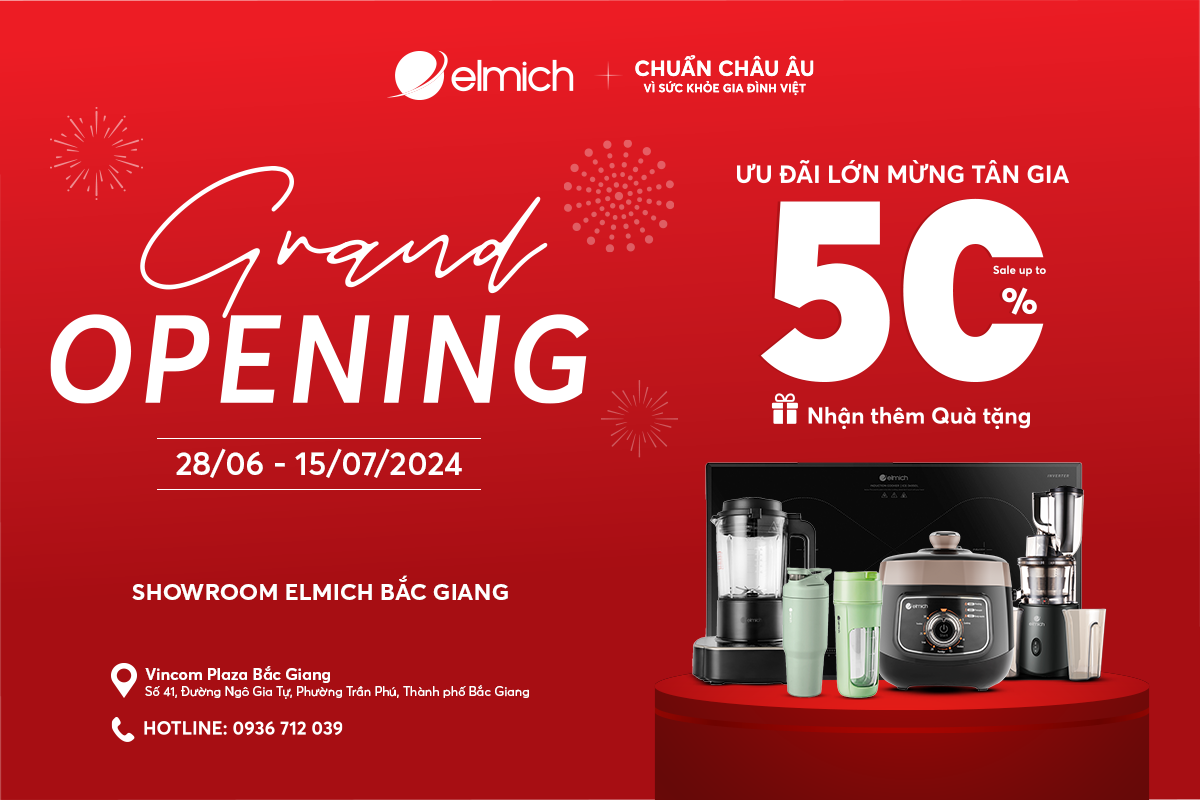 [Elmich x Vincom Plaza Bắc Giang] TƯNG BỪNG KHAI TRƯƠNG – RỘN RÀNG ƯU ĐÃI KHỦNG