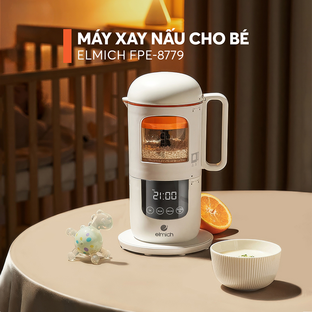 Máy xay và chế biến thức ăn cho bé Elmich Babycare FPE-8779 2 Fpe 8779 Profile 02