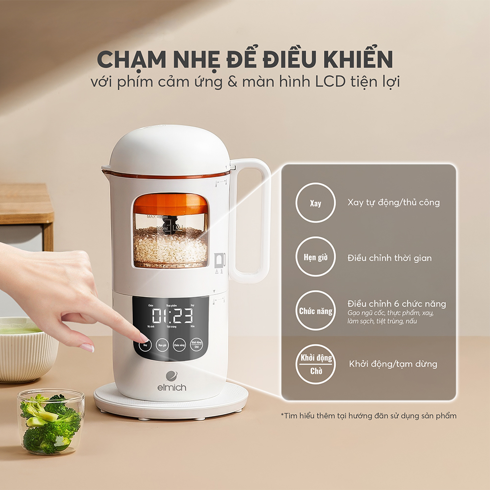 Máy xay và chế biến thức ăn cho bé Elmich Babycare FPE-8779 8 Fpe 8779 Profile 08