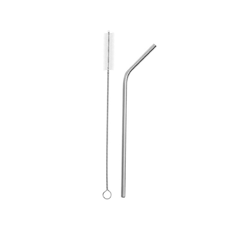 Ống hút inox 304 kèm cọ vệ sinh