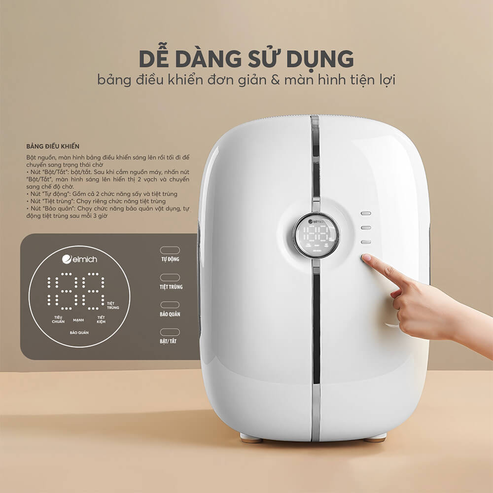 Máy sấy khô và tiệt trùng UV Elmich Babycare USE-8780 4 Use 8780 Profile 04