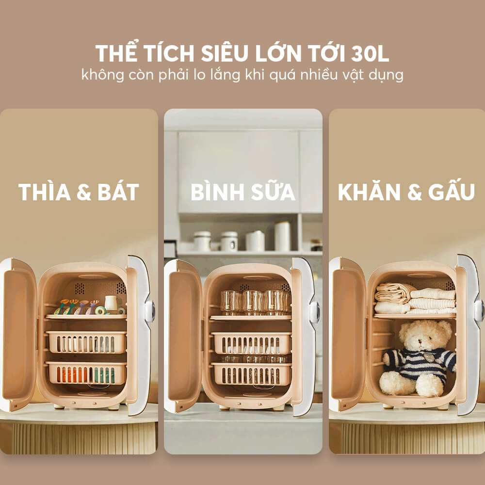 Máy sấy khô và tiệt trùng UV Elmich Babycare USE-8780 6 Use 8780 Profile 06