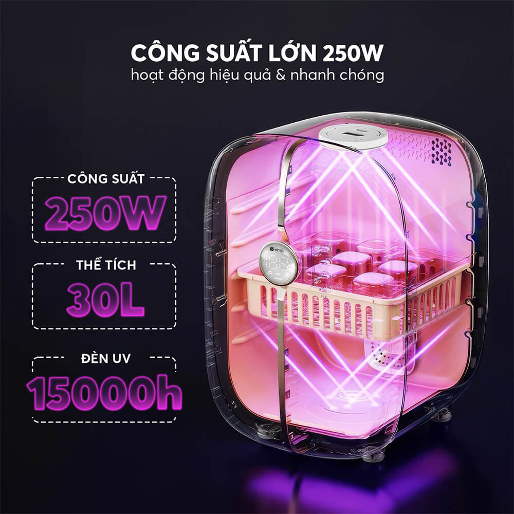 Máy sấy khô và tiệt trùng UV Elmich Babycare USE-8780 9 Use 8780 Profile 09