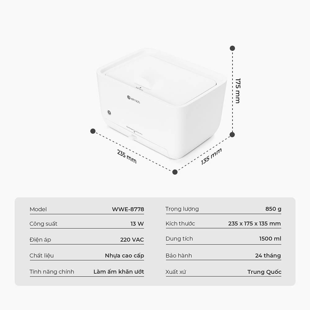 Máy làm ấm khăn ướt Elmich Babycare WWE-8778 13 Z5546041768432 7f5d6ea530fd31ef6aa400682ee10ea3