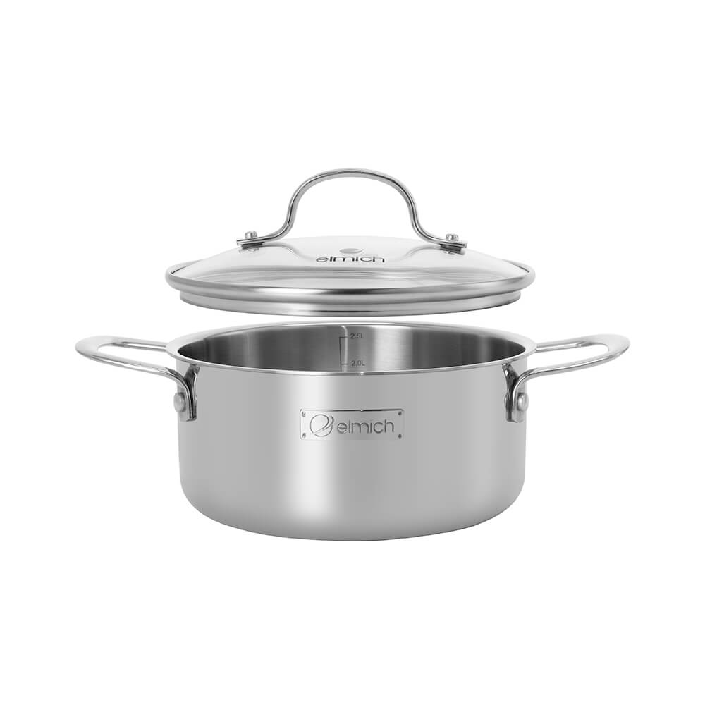 Bộ nồi inox liền khối Elmich Trimax classic EL2136OL01 size 18,20,22cm