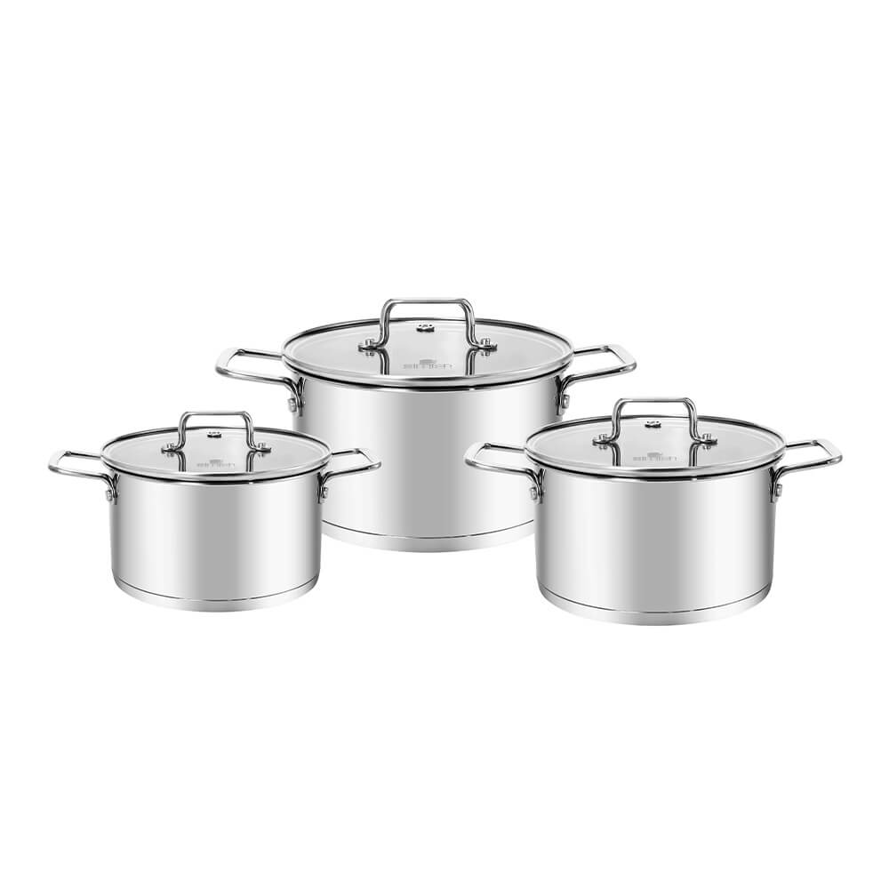 Bộ nồi Inox Elmich EL2473 size 16,20,24 cm