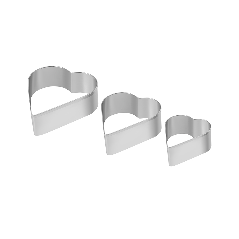 Bộ 6 khuôn bánh hình hoa và trái tim bằng inox Elmich EL0116BO6