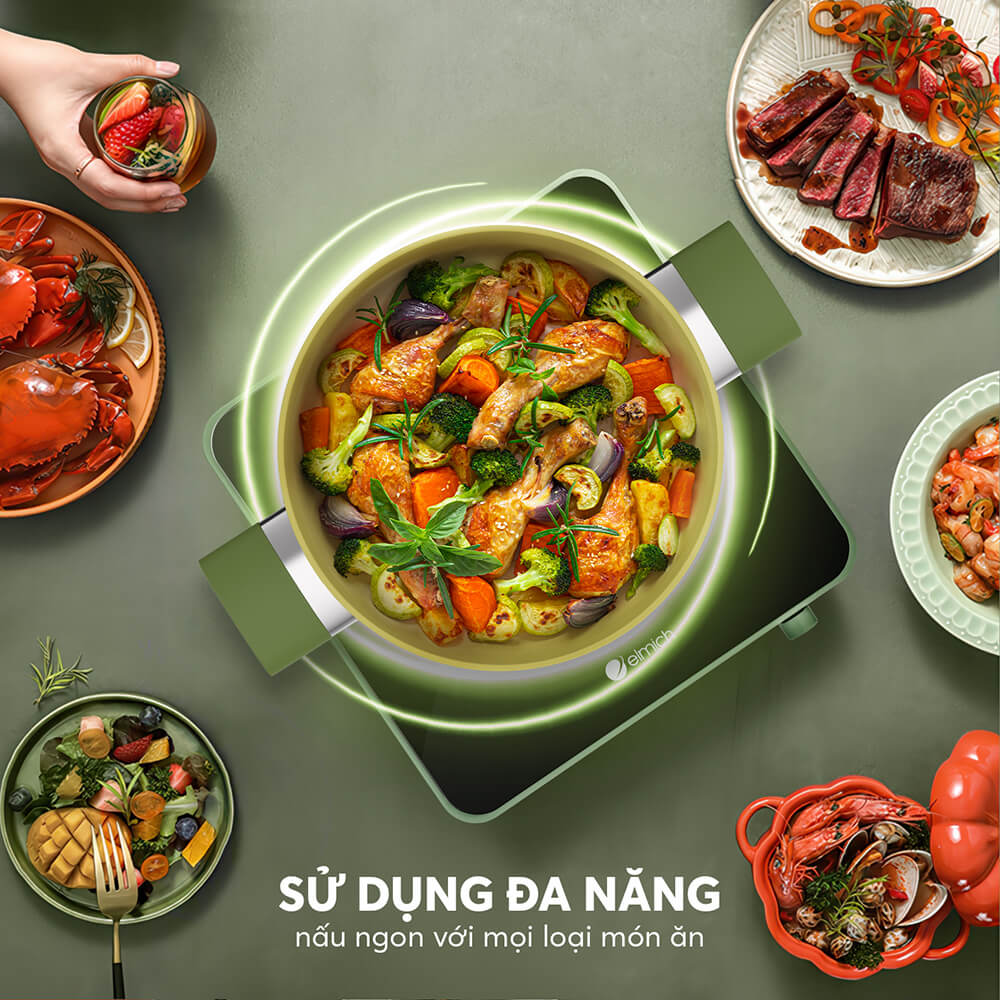 Bộ nồi phủ sứ an toàn Elmich Olive EL-5220OV03 3 El 5523ov Profile 04