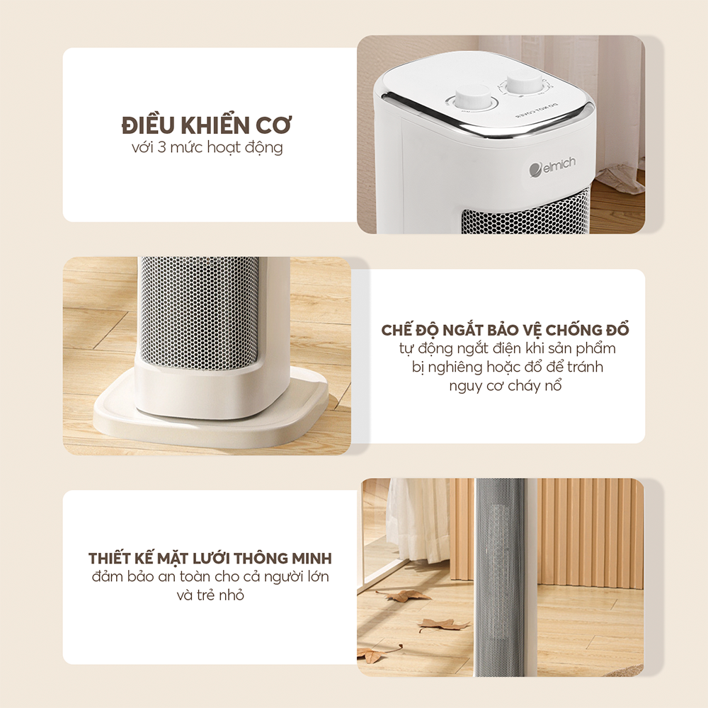 Máy sưởi gốm Elmich CHE-8644 10 Che 8644 (10)