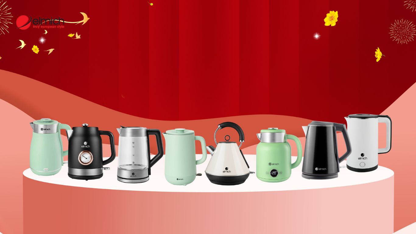 Ấm siêu tốc in Logo thương hiệu, OEM theo yêu cầu