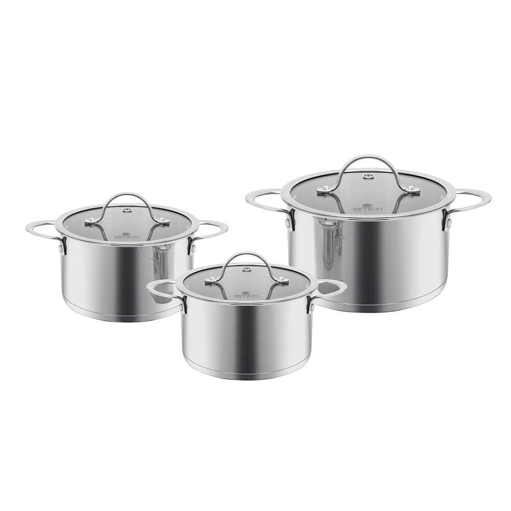 Bộ nồi Inox 304 Impact bonding Elmich EL2481 size 16,20,22cm