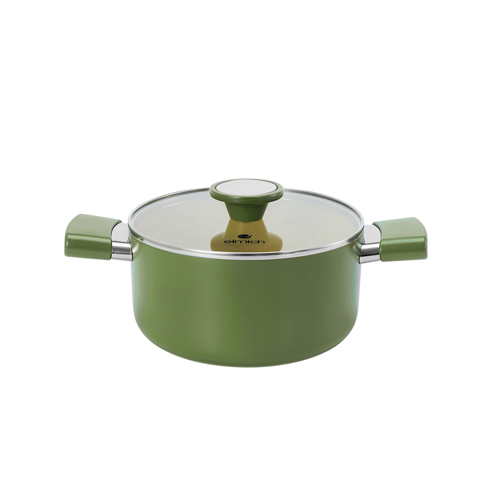 Nồi chống dính Ceramic Elmich Olive Classic EL5534OV18 size 18cm