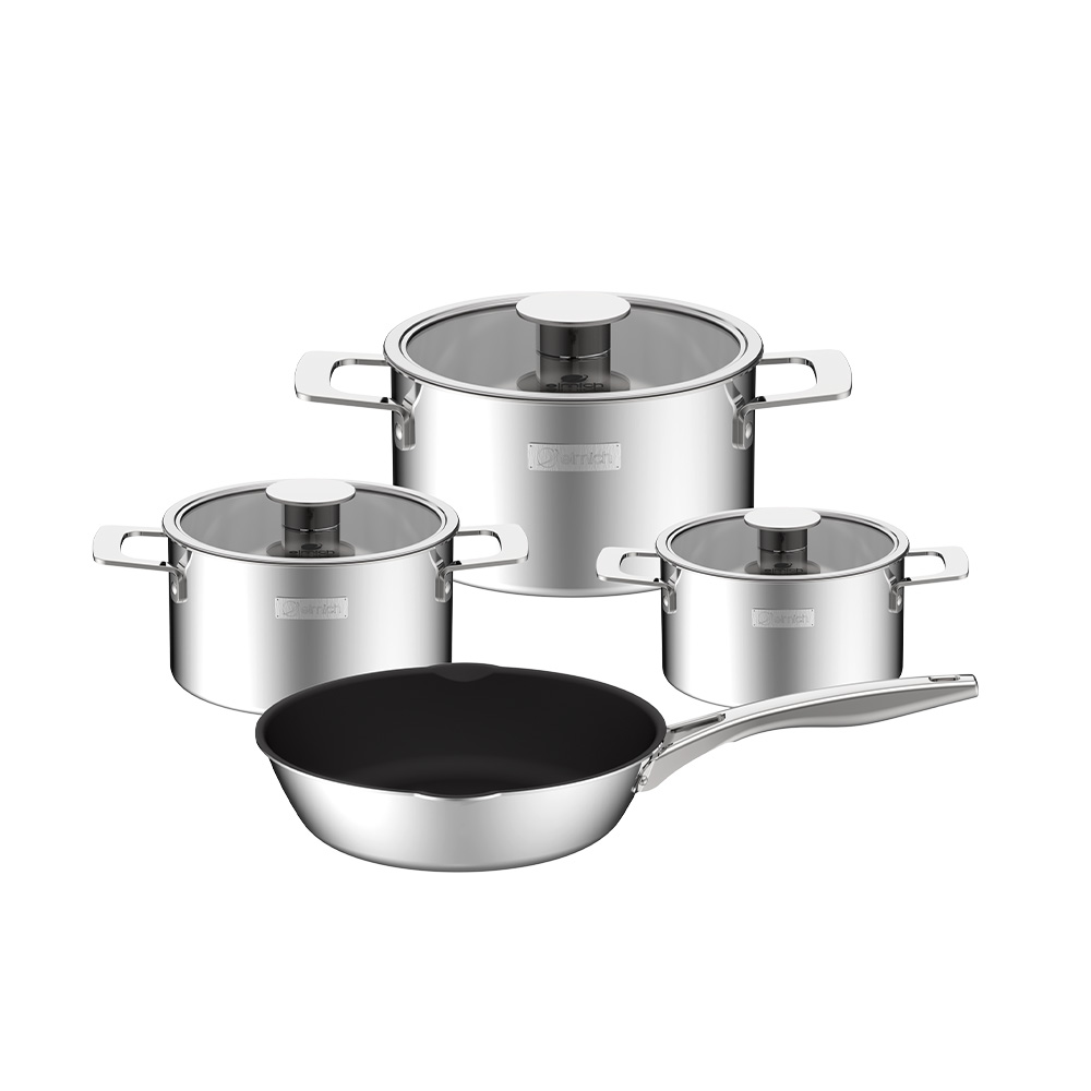 Bộ nồi Inox liền khối Elmich Hera EL-8136IN size 16,18,22,chảo 24cm