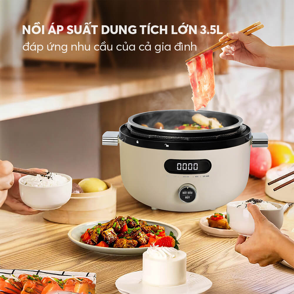 Nồi áp suất điện đa năng Elmich 3,5L PCE-8576 5 Pce 8576 (7)
