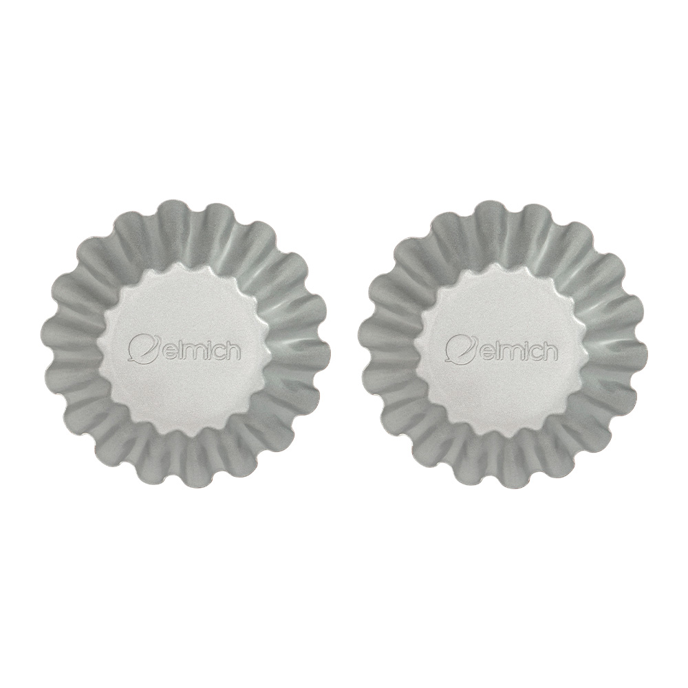 Bộ 2 khuôn làm bánh tart hình tròn Elmich EL0286