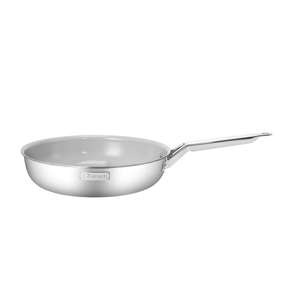 Chảo inox nguyên khối phủ sứ an toàn EL-2865CG26 size 26cm