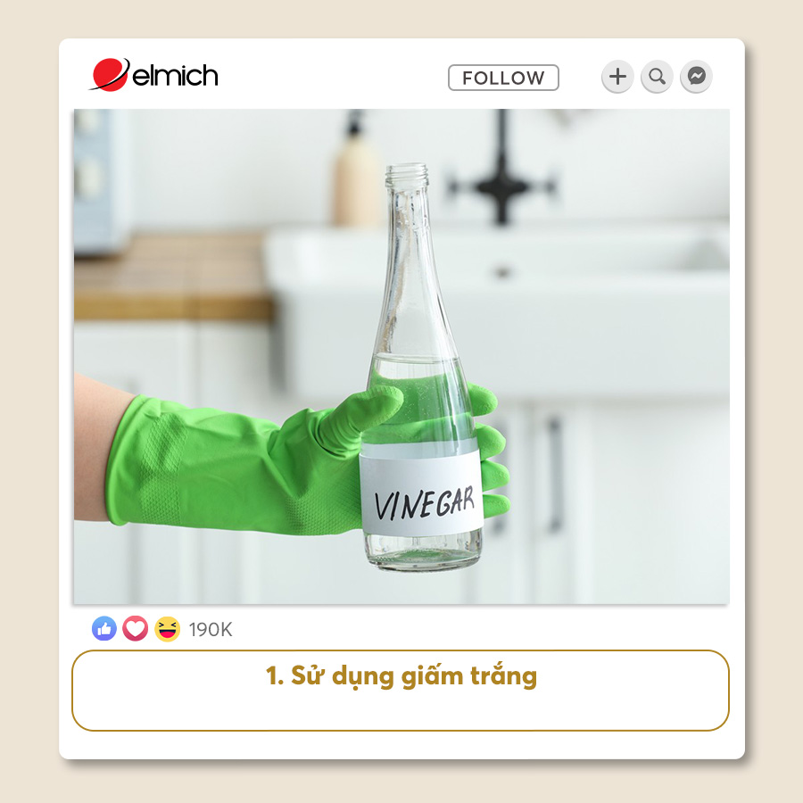 1. Sử Dụng Giấm Trắng