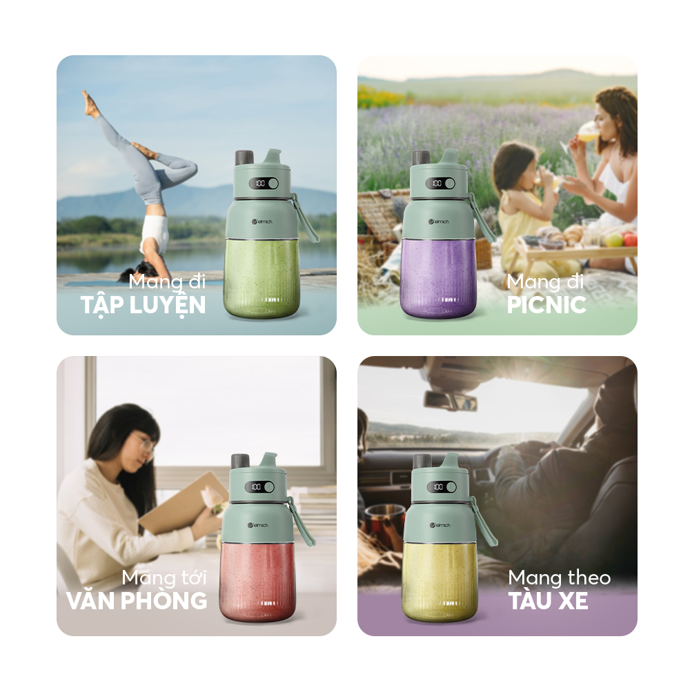 Máy xay sinh tố cầm tay Elmich 1000ml BLE9184 6 Ble 9184 Profile 06