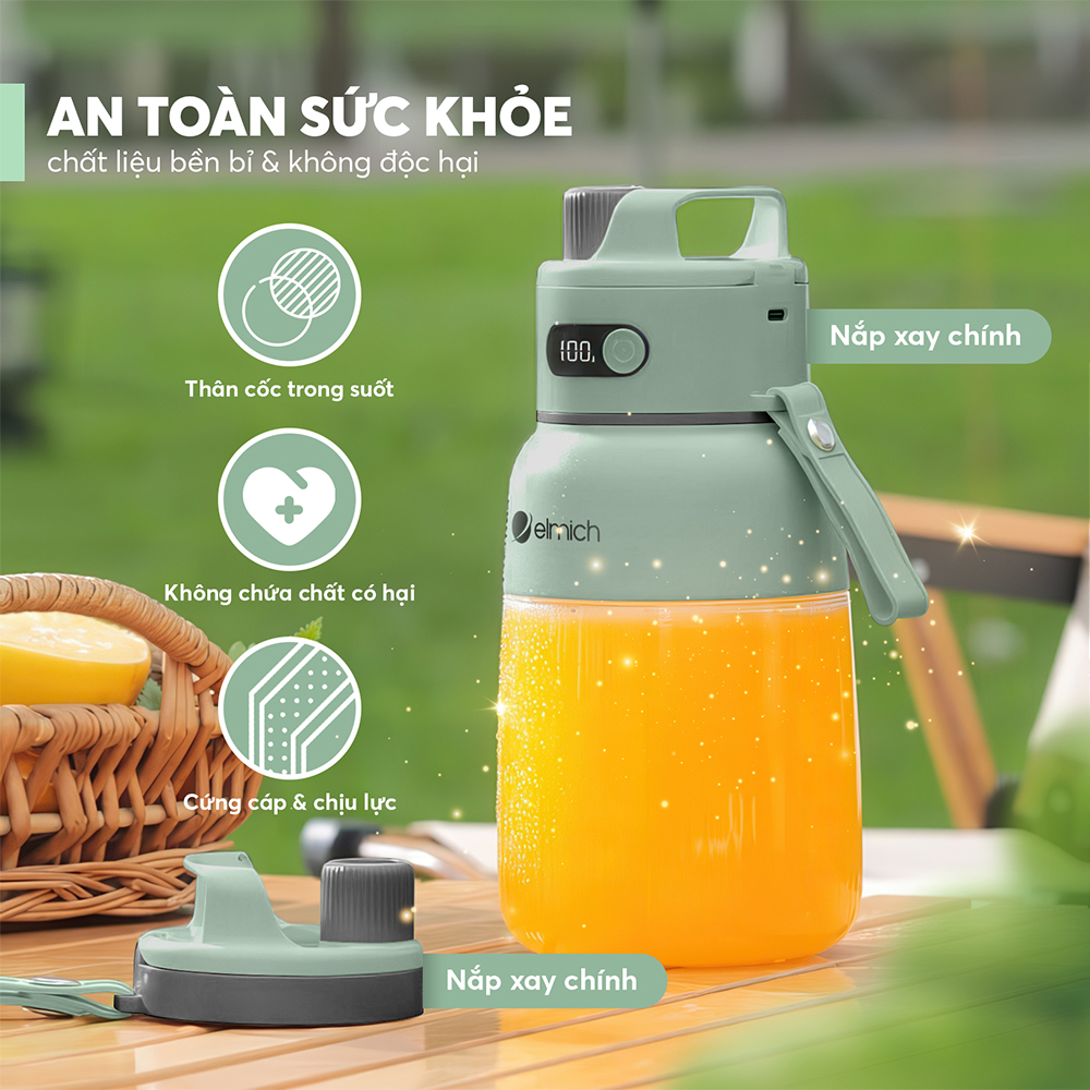 Máy xay sinh tố cầm tay Elmich 1000ml BLE9184 7 Ble 9184 Profile 07
