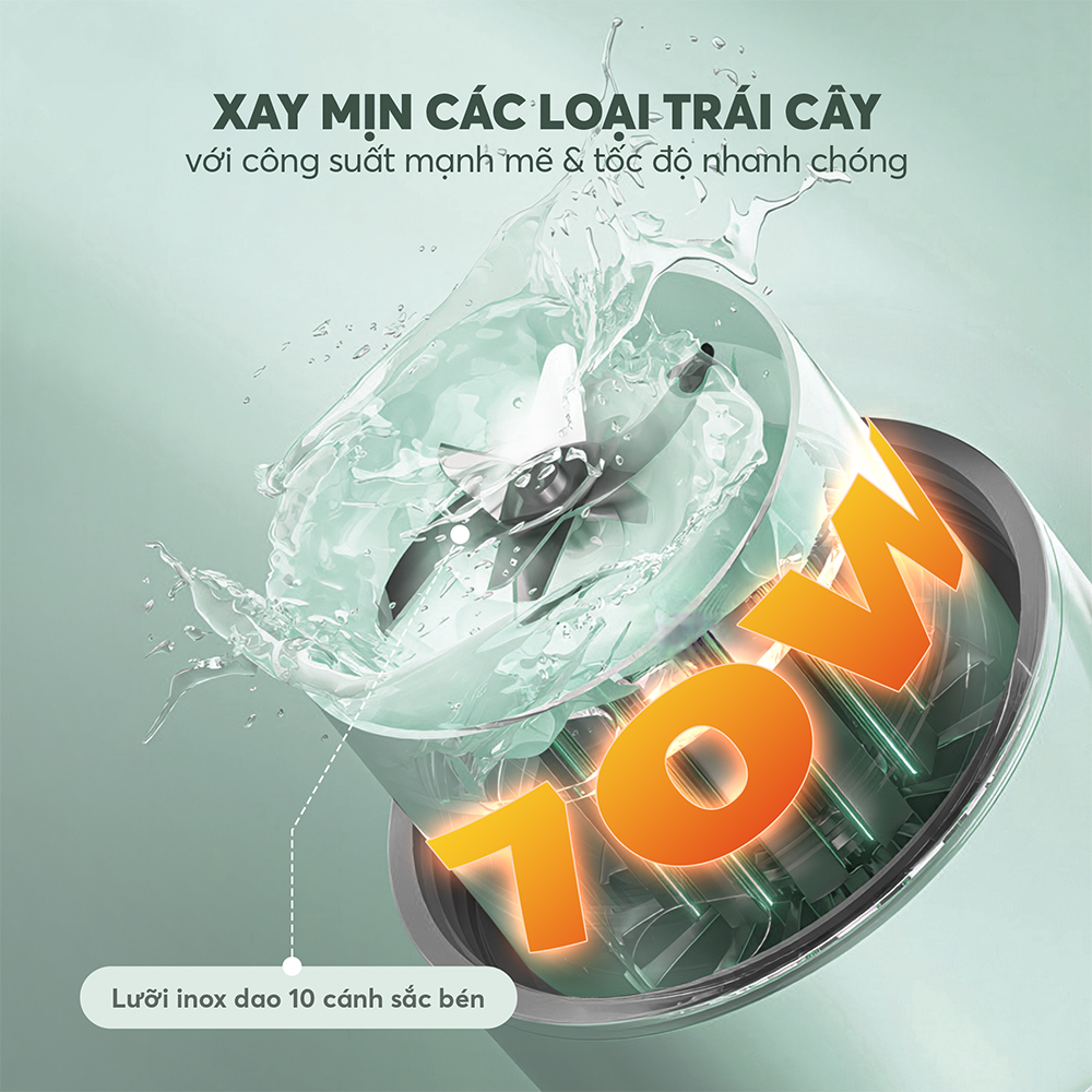Máy xay sinh tố cầm tay Elmich 1000ml BLE9184 10 Ble 9184 Profile 10