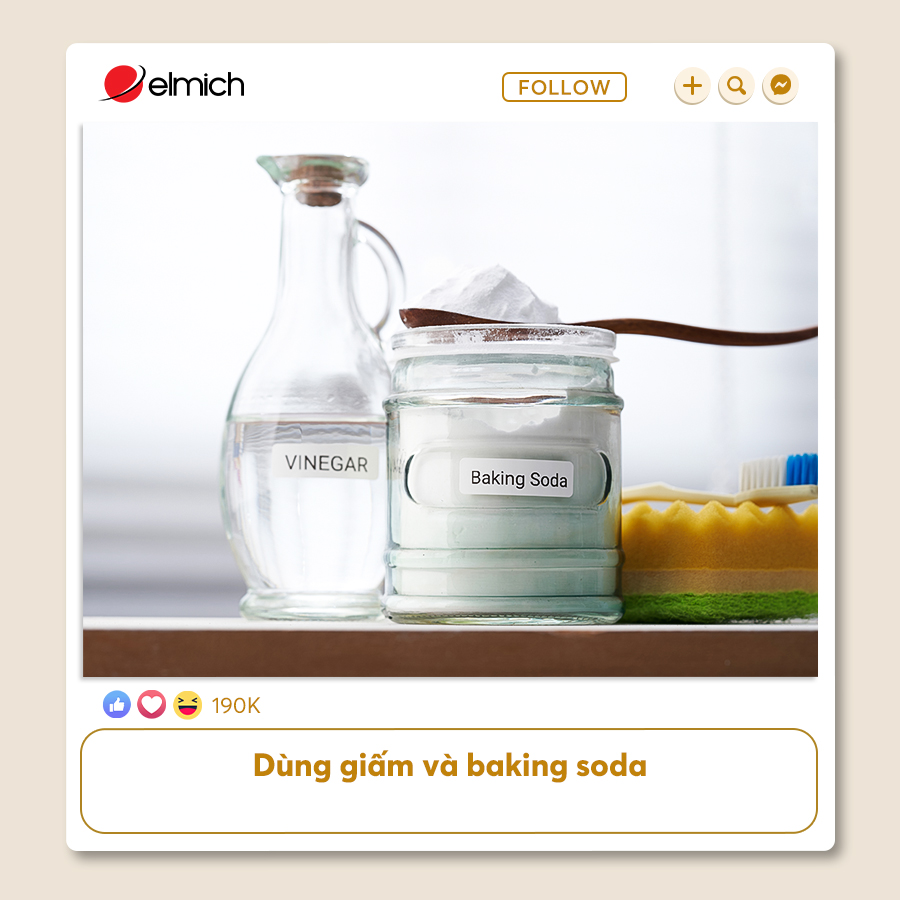 Dùng Giấm Và Baking Soda
