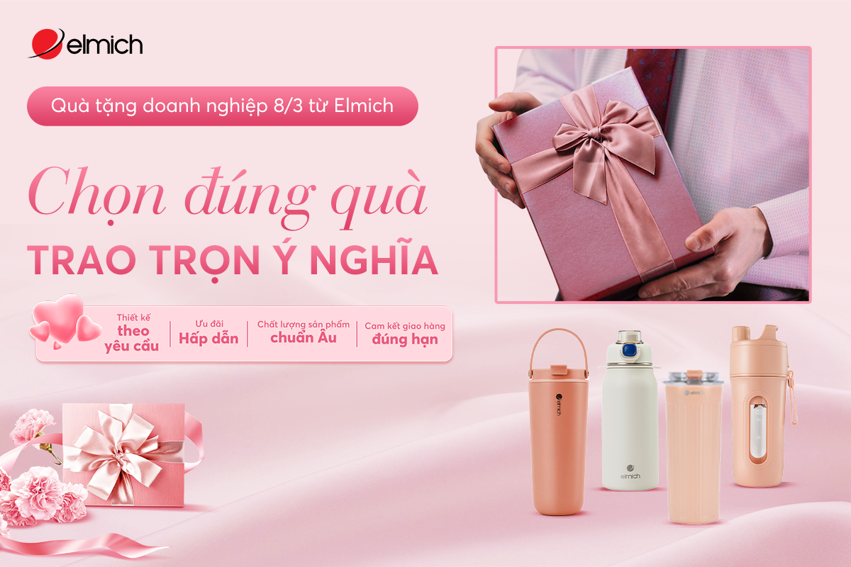 Gợi ý quà tặng 8/3 cho doanh nghiệp từ Elmich – Chọn đúng quà, trao trọn ý nghĩa