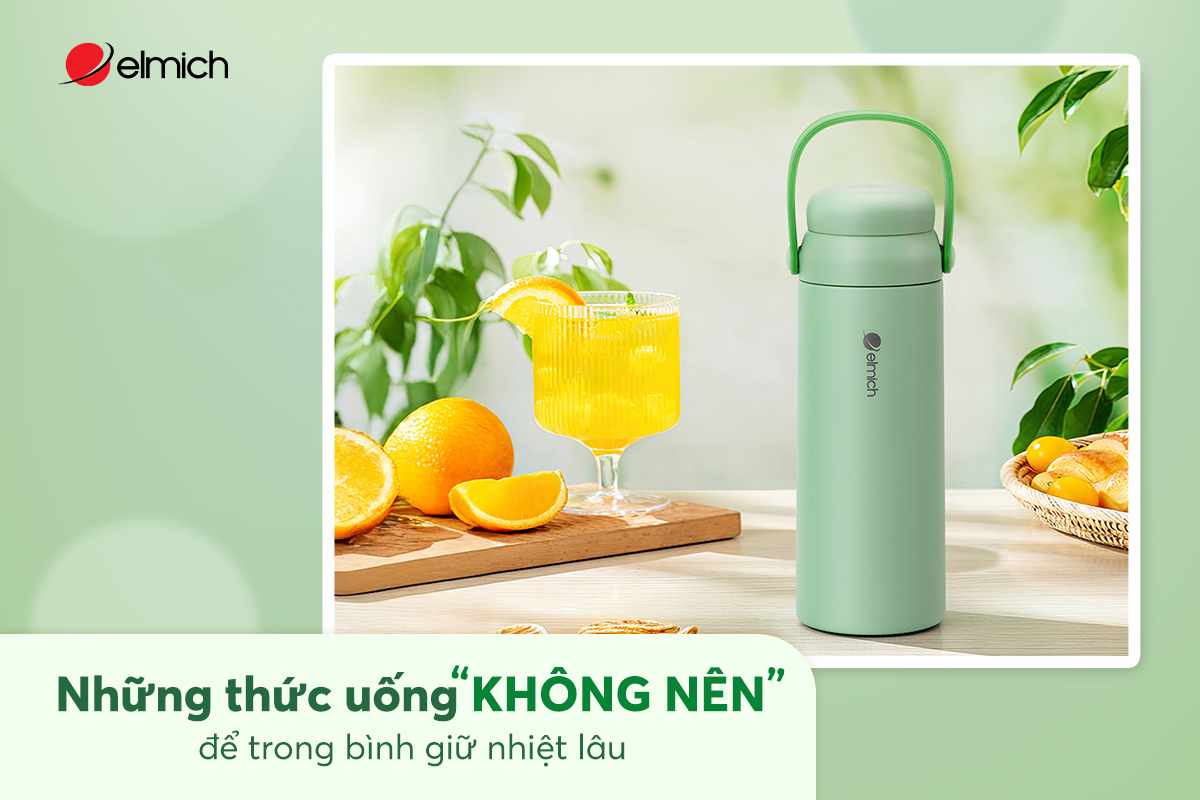 Những thức uống không nên để trong bình giữ nhiệt lâu