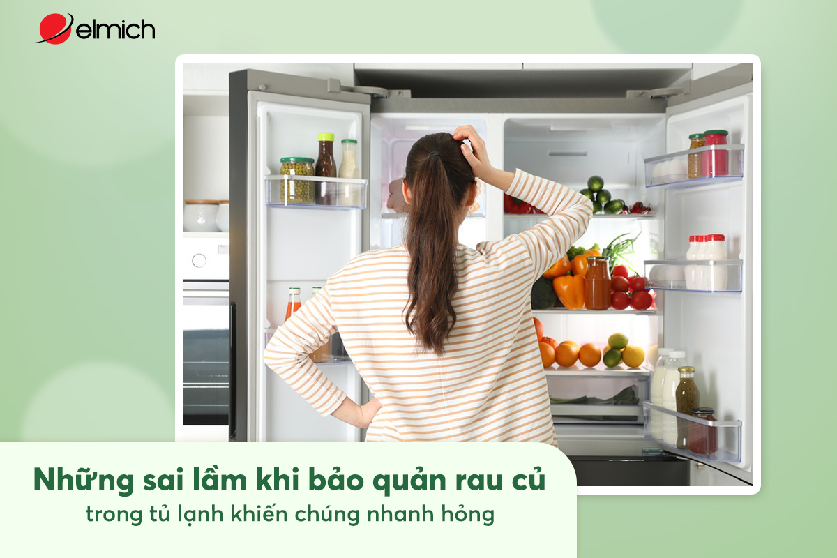 Những sai lầm khi bảo quản rau củ trong tủ lạnh khiến chúng nhanh hỏng