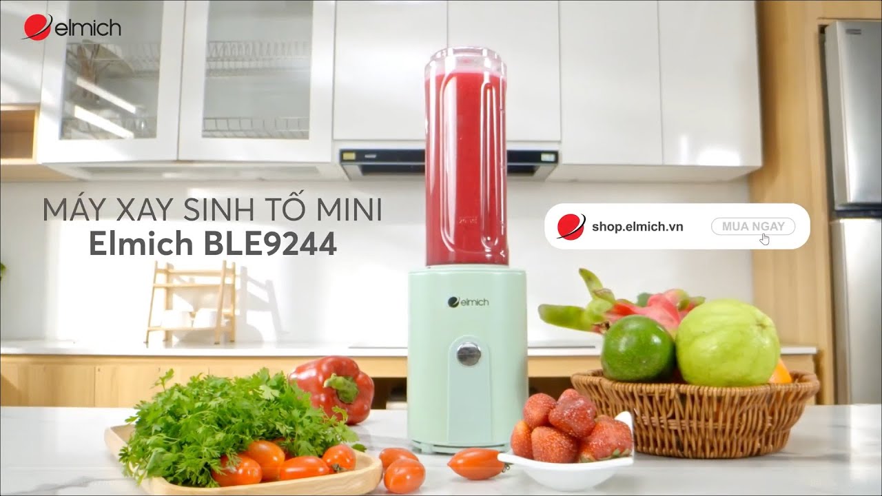 Hướng dẫn sử dụng Máy xay sinh tố mini Elmich BLE-9244