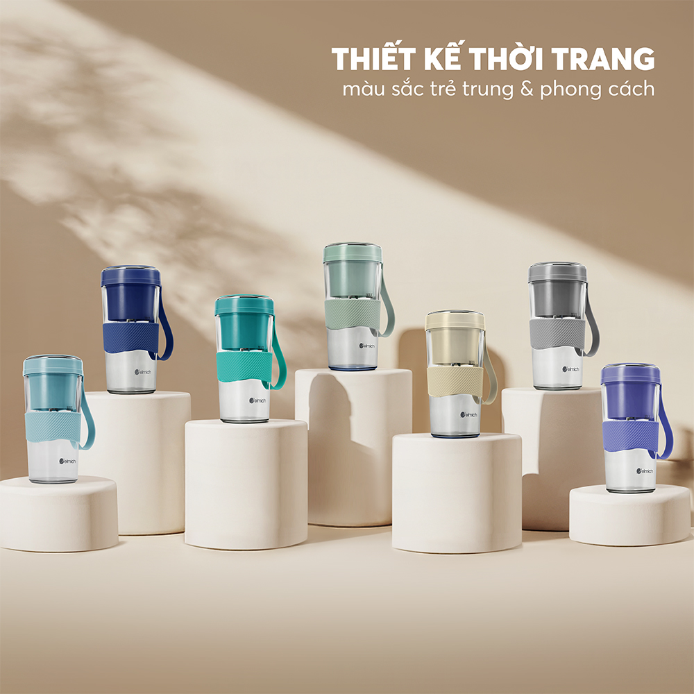 Máy xay sinh tố cầm tay 400ml Elmich BLE9215AB