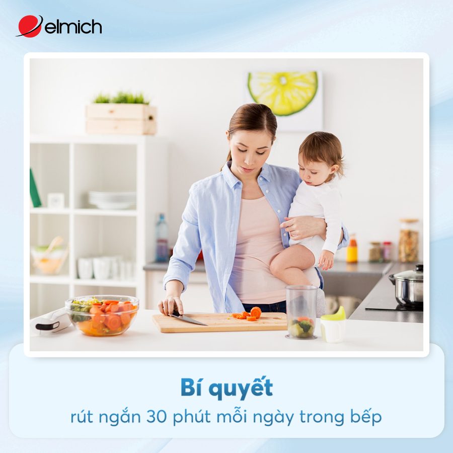 Bí quyết rút ngắn 30 phút mỗi ngày trong bếp Bí quyết rút ngắn 30 phút mỗi ngày trong bếp
