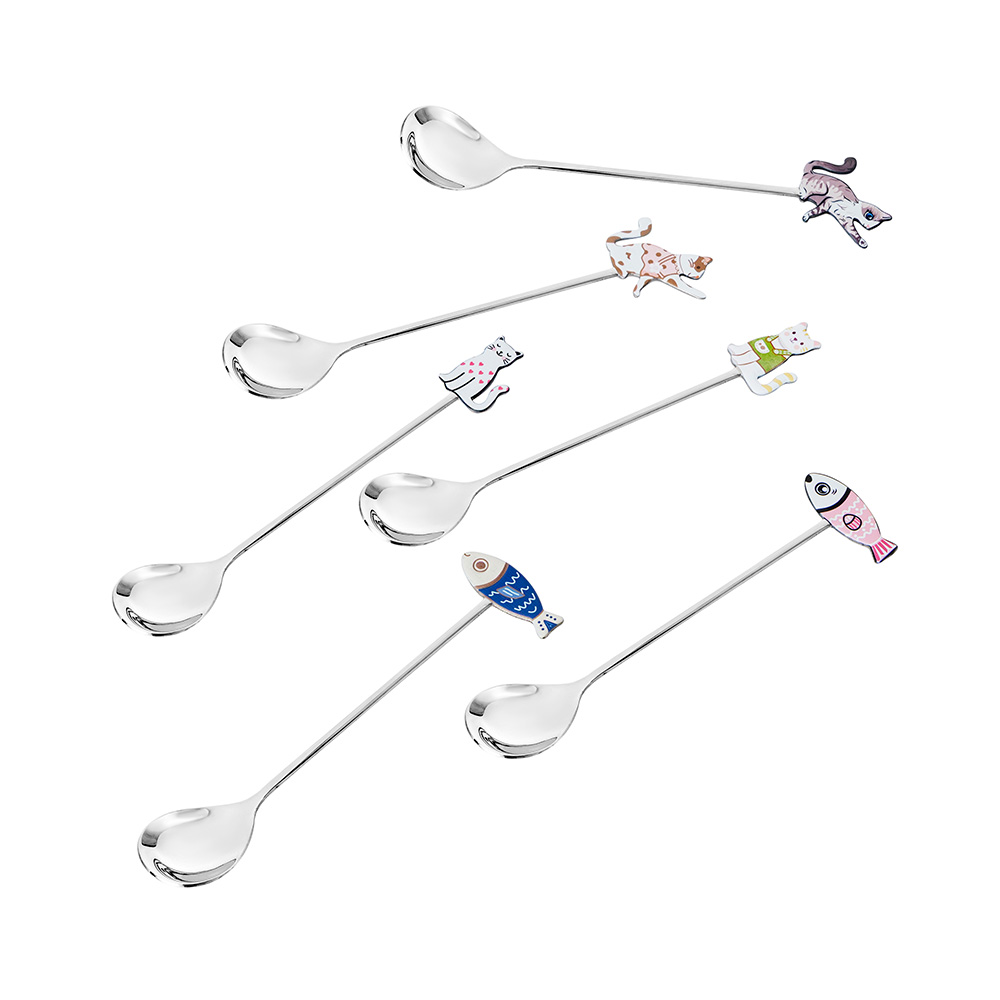 Bộ thìa khuấy hoạt hình 6 chiếc Elmich EL2380