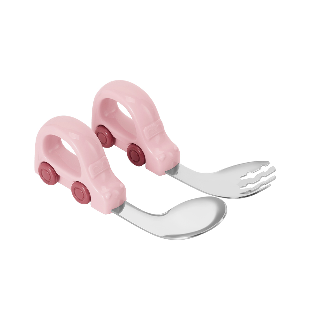 Bộ thìa dĩa cho bé hình xe oto Elmich EL0034PK