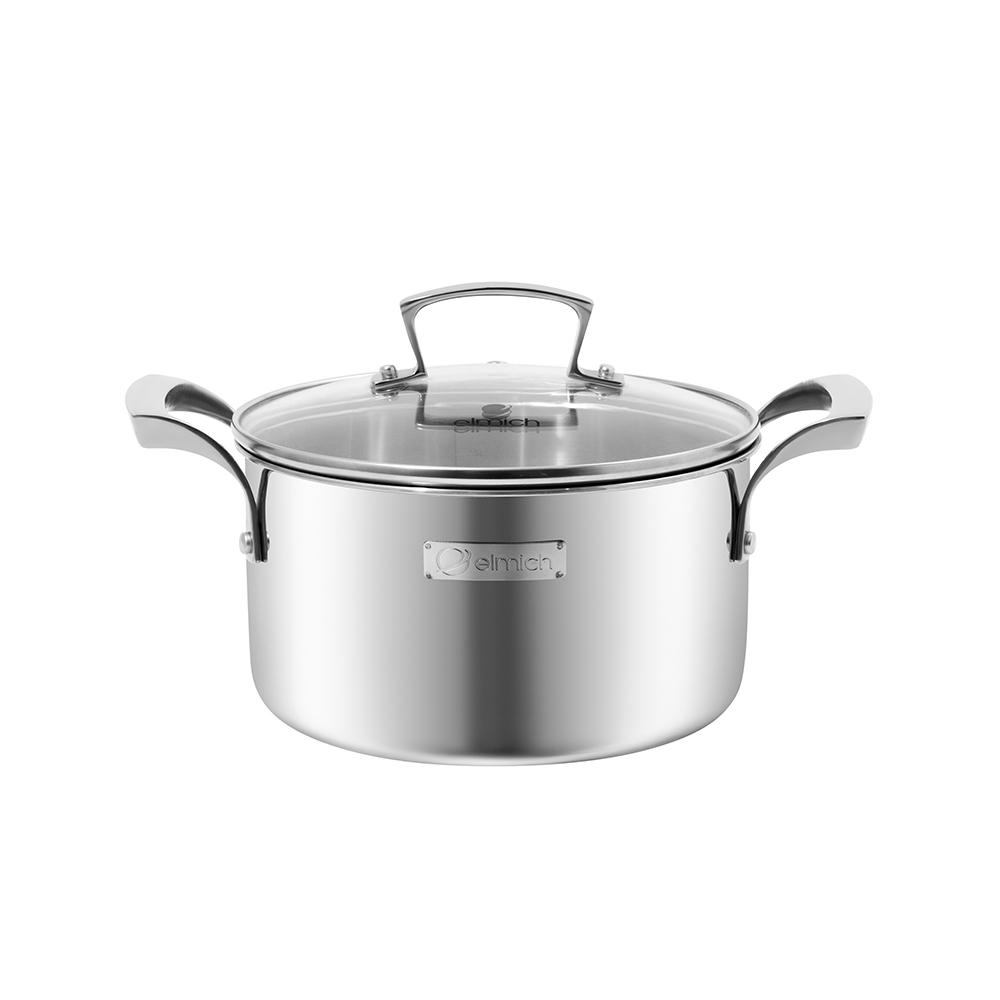 Bộ nồi inox liền khối Elmich Premium EL3100 Size 18, 20, 24 quánh 16cm